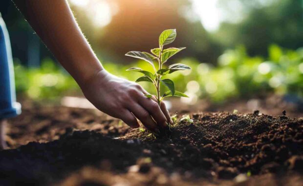 person from plant care program