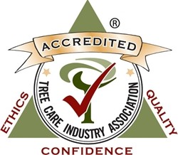 TCIA Accredited logo - rtec treecare tree trimming service company 
