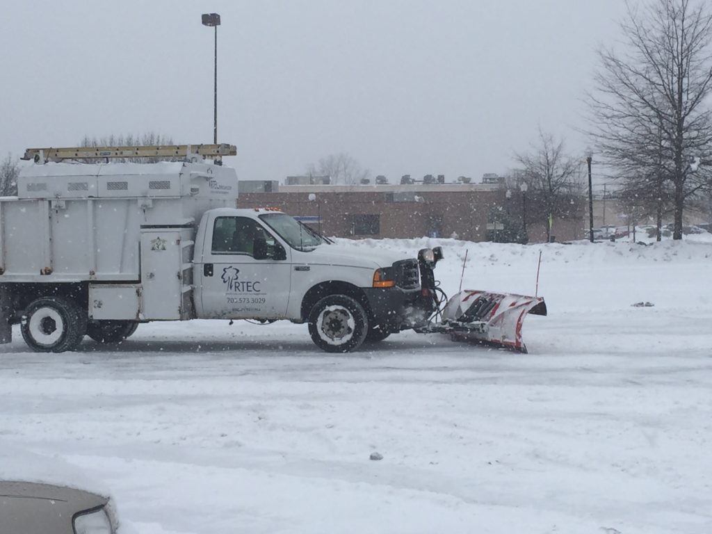 RTEC Truck clearing snow.